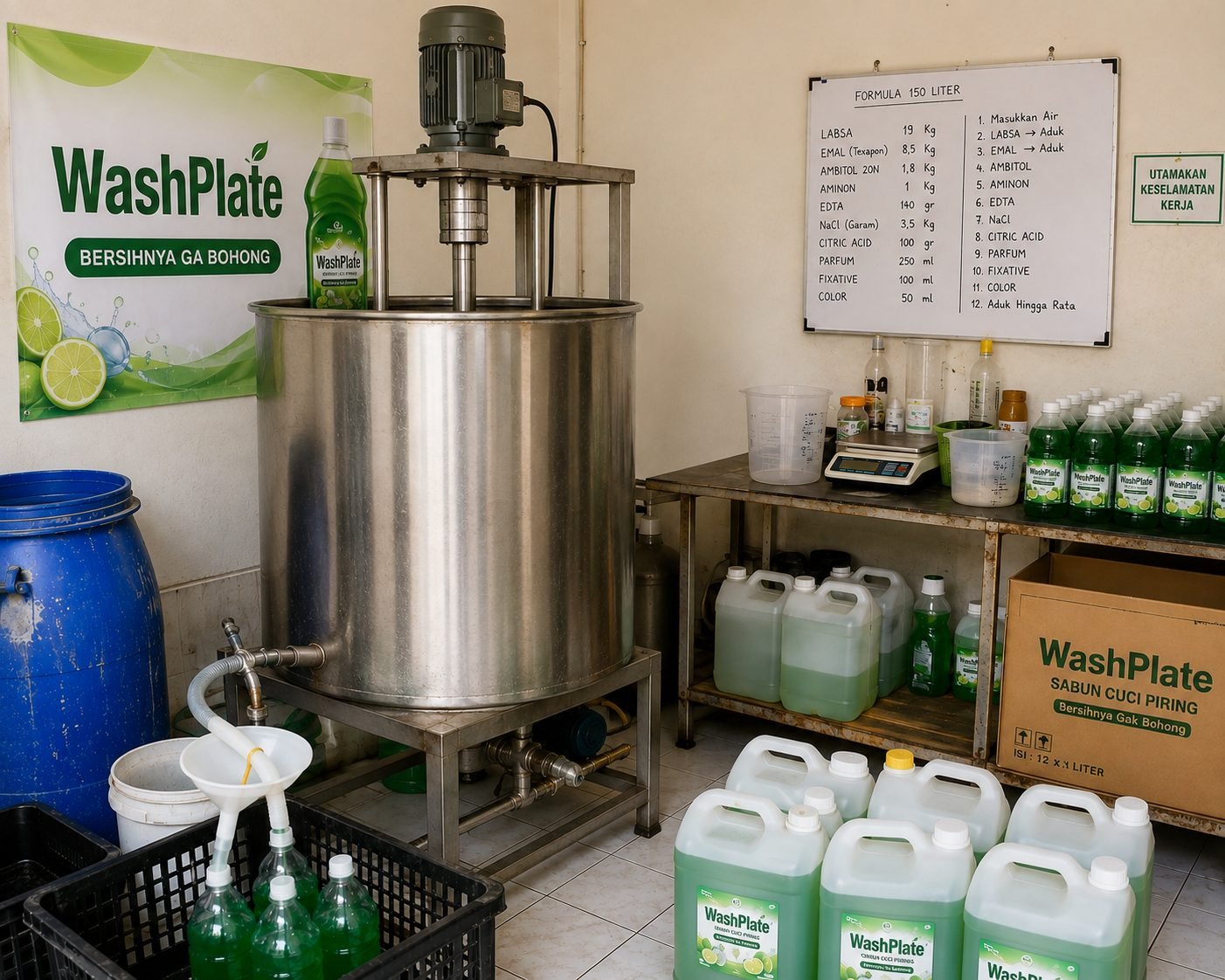 Proses produksi WashPlate